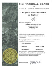 Certificate of Authorization to Register NB mark