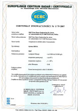 Certificate of innovation - MONA system 