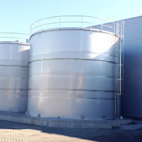 Flat-bottom tanks, capacity of up to 1 million litres