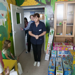 Mikołajkowa wizyta u dzieci szpitalu