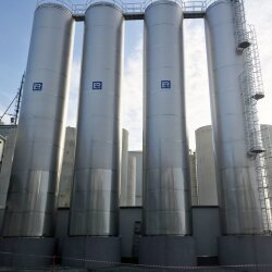 Tanks for dairy products production plant